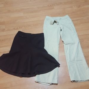 Donated -Ann Taylor skirt and pants bundle